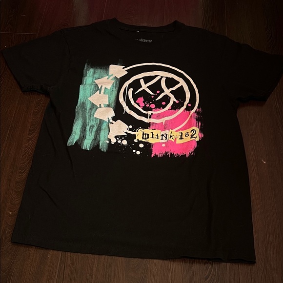 Blink-182 Black Graphic Band T-Shirt - Picture 1 of 7